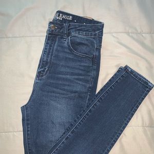 american eagle high waisted skinny jeans